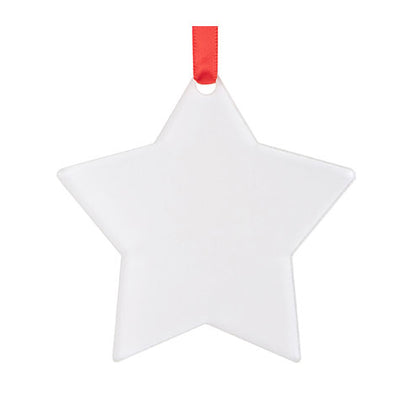 3"x3" White Acrylic Ornament